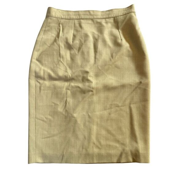 Vintage Burberry’s Wool Pencil Skirt Khaki - Picture 1 of 7